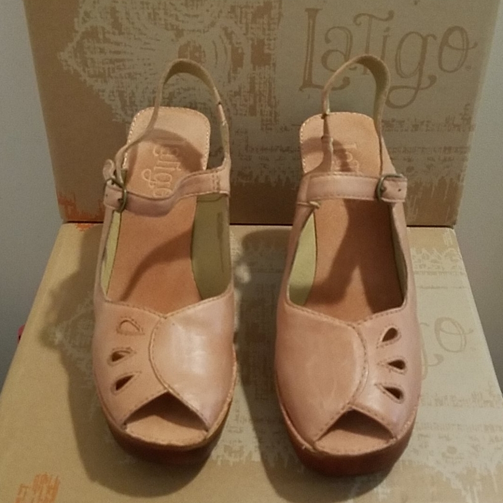Anthropology: Sling Back Genuine Leather (NWB)